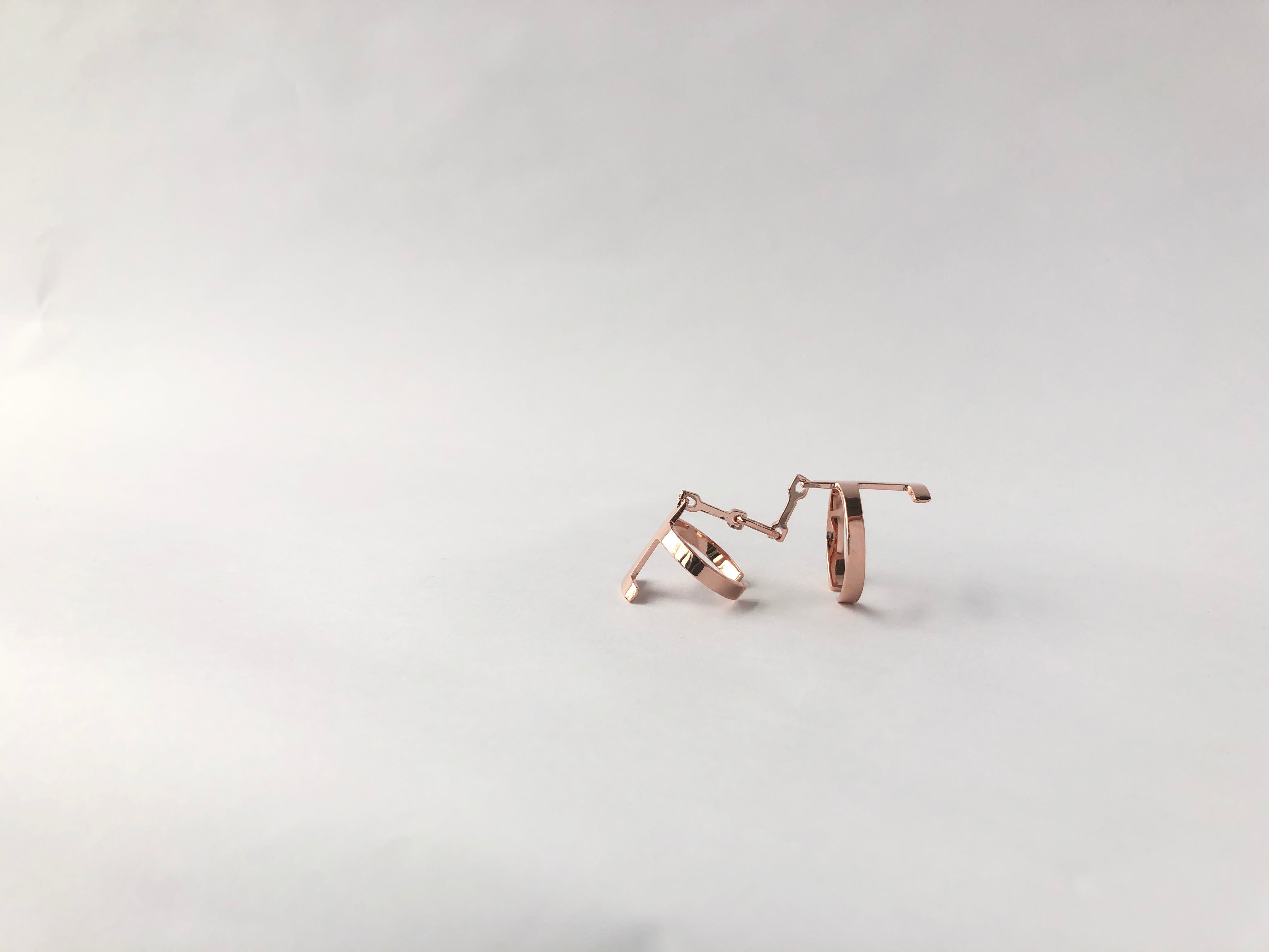 rose gold stylish sustainable jewelry unisex recycled materials