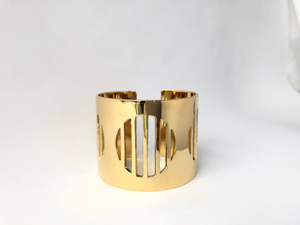 gold sustainable jewellery recycled rings cuffs ethical accessories unisex 