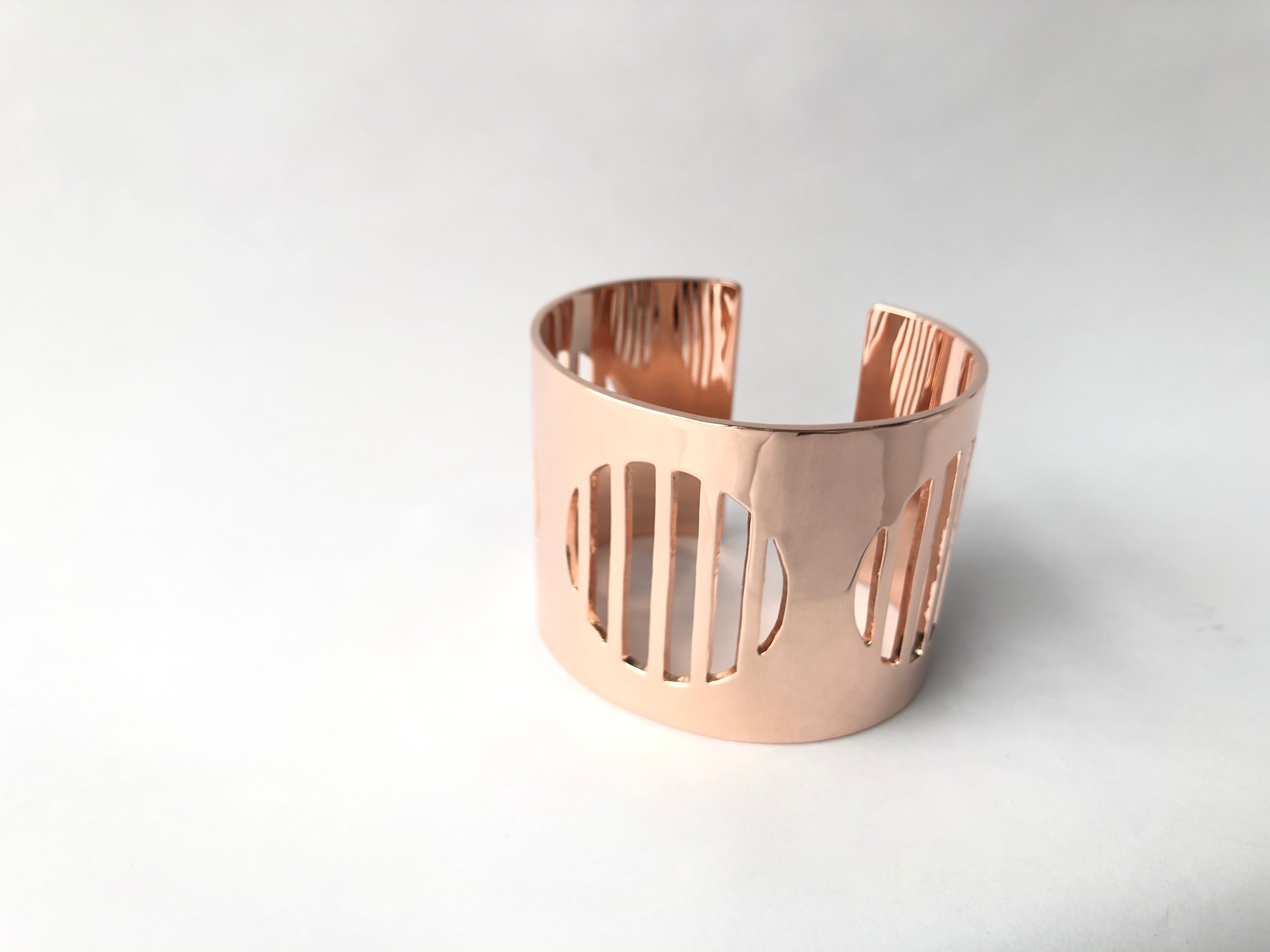 rosegold sustainable jewellery recycled rings cuffs bracelets ethical accessories women