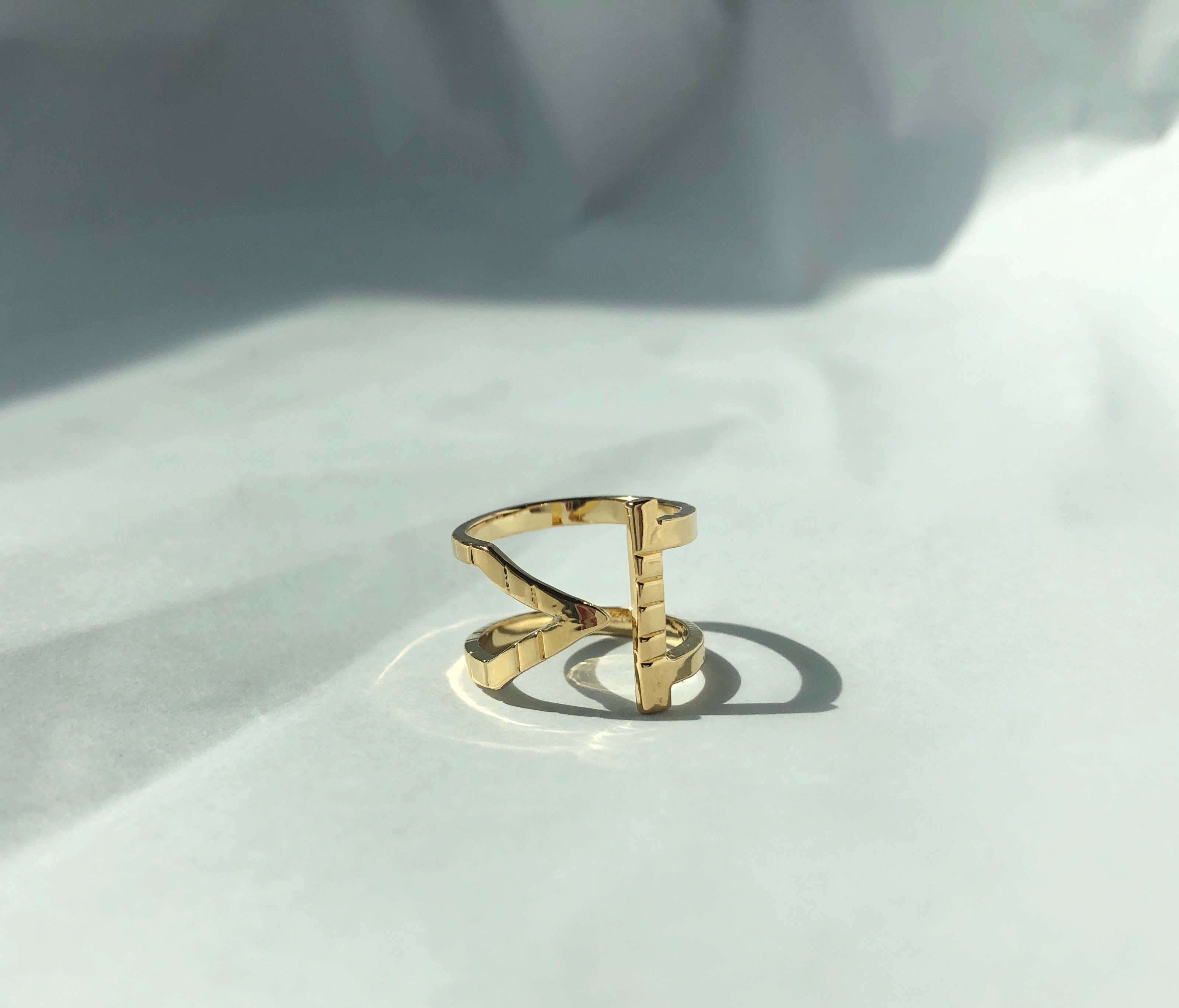 stylish gold sustainable jewellery recycled rings ethical accessories women