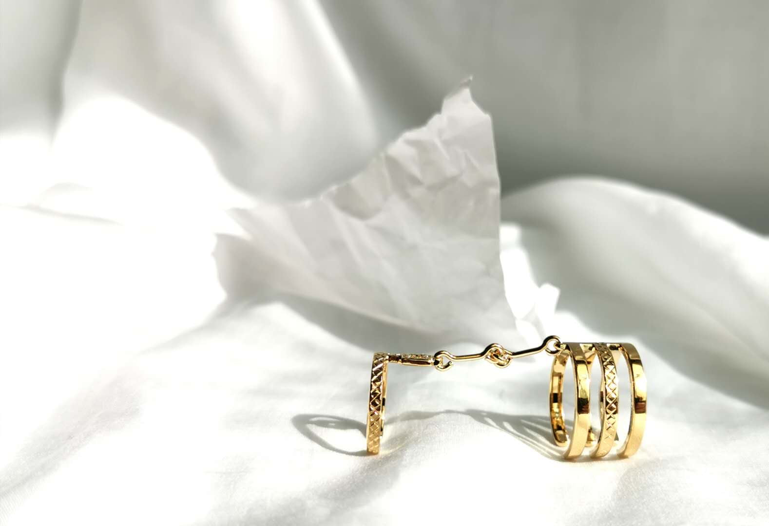 gold sustainable jewellery recycled rings