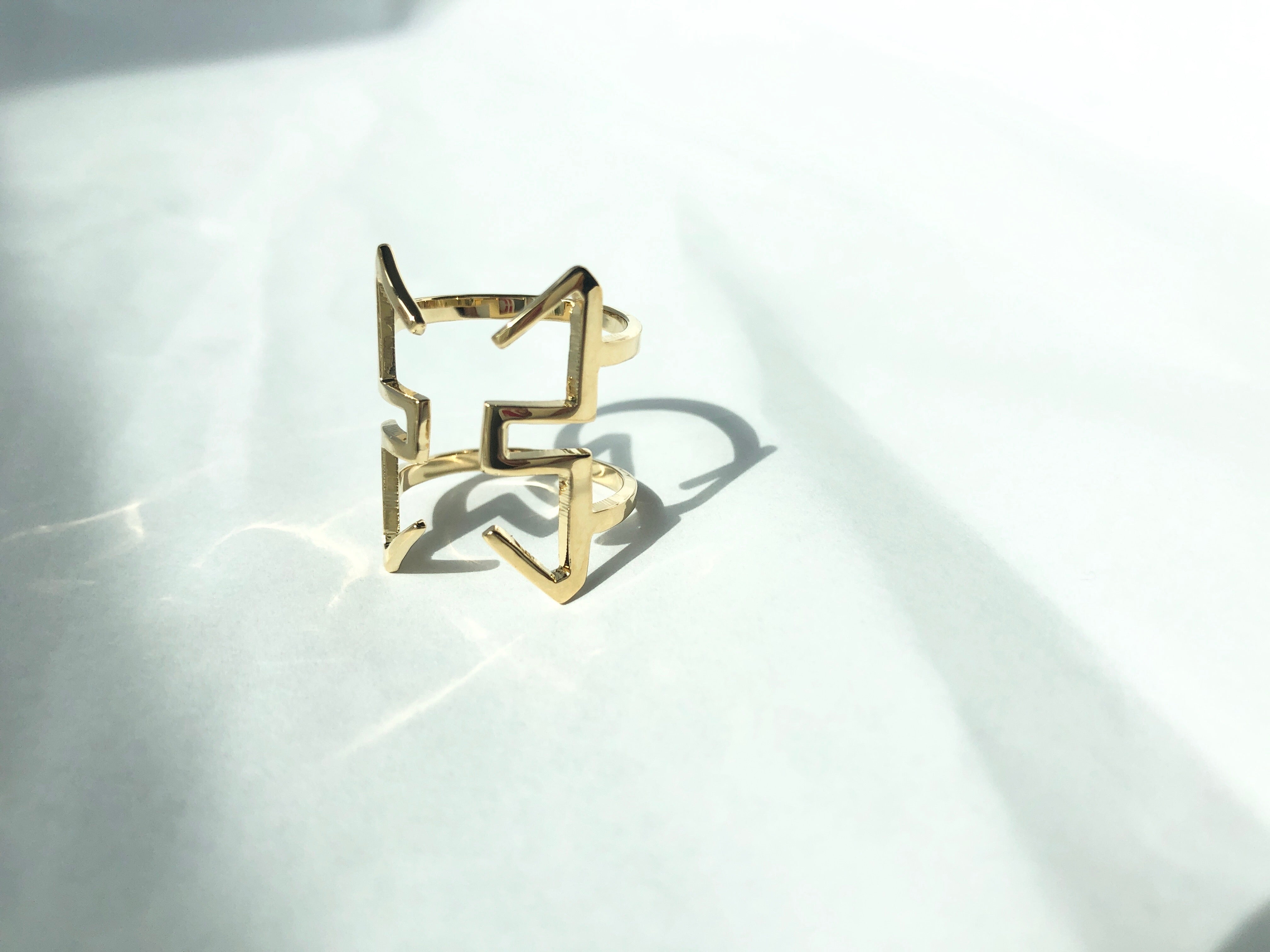 statement rings recycled materials 18k gold