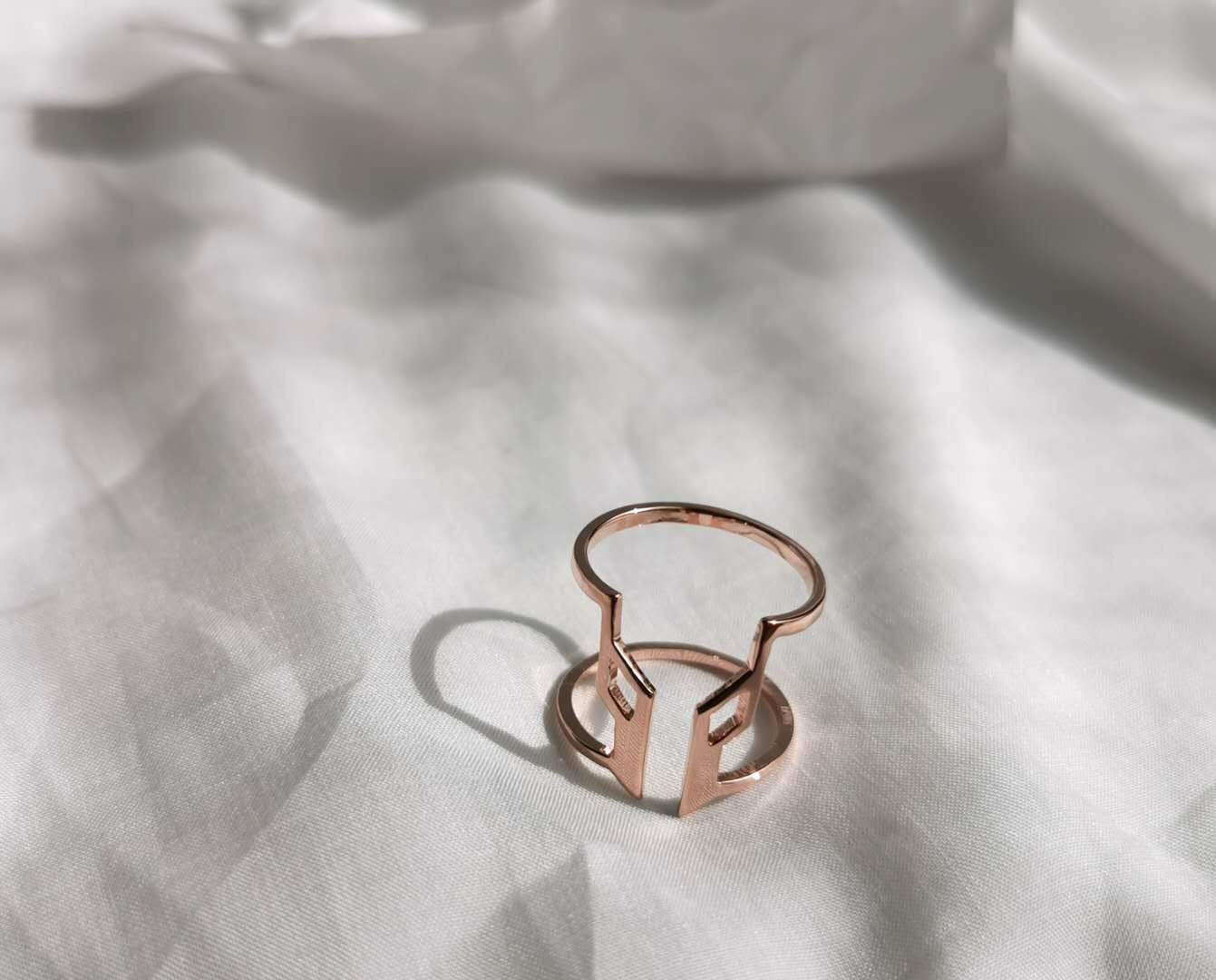 rosegold sustainable jewellery recycled rings cuffs bracelets ethical accessories women
