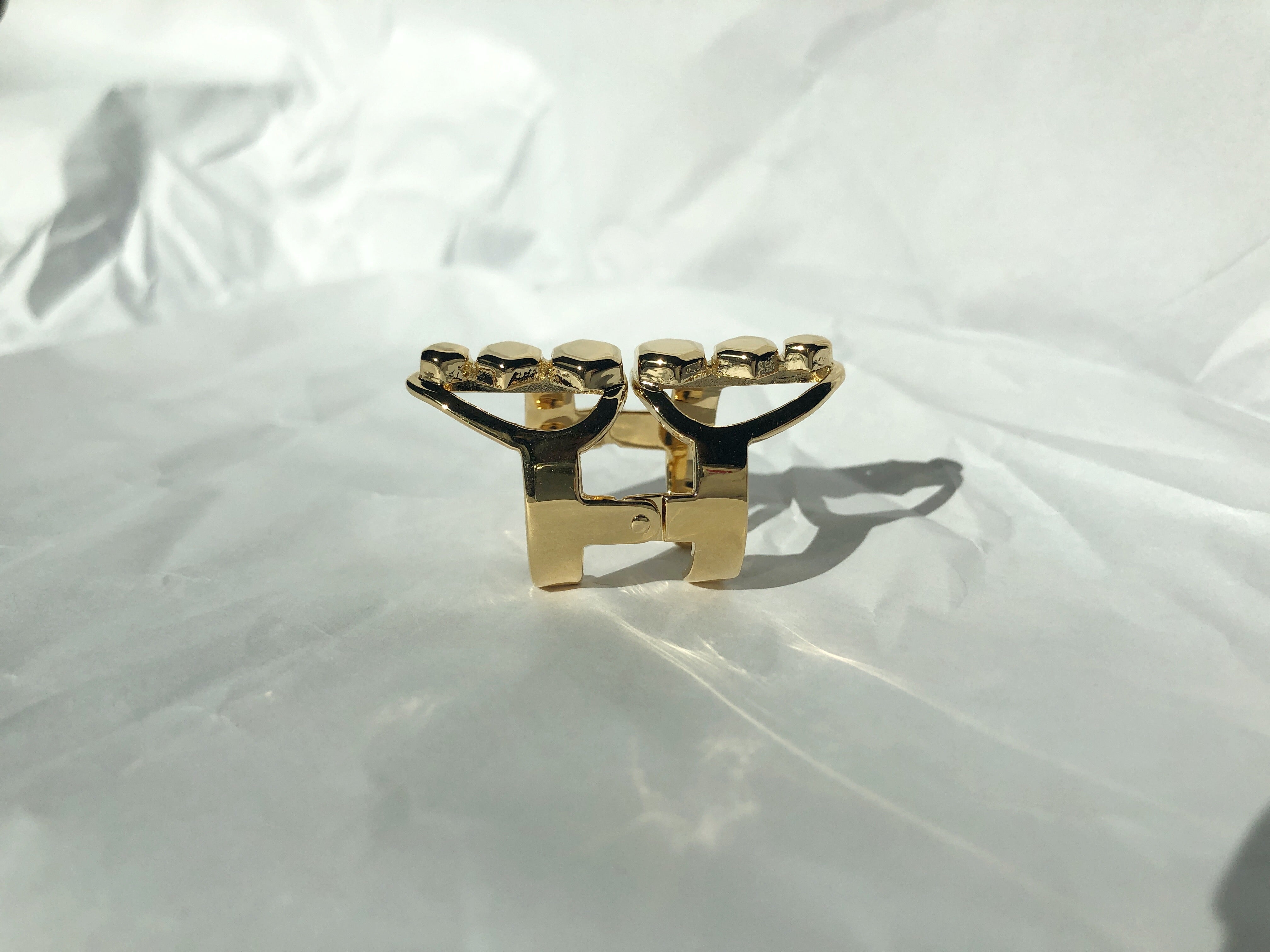 gold sustainable jewellery recycled rings cuffs